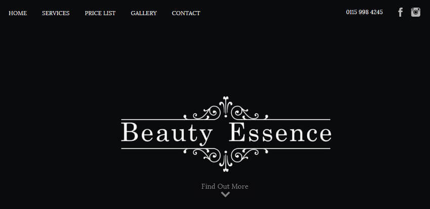 Beauty Essence Website