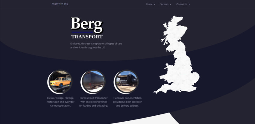Berg Transport Website