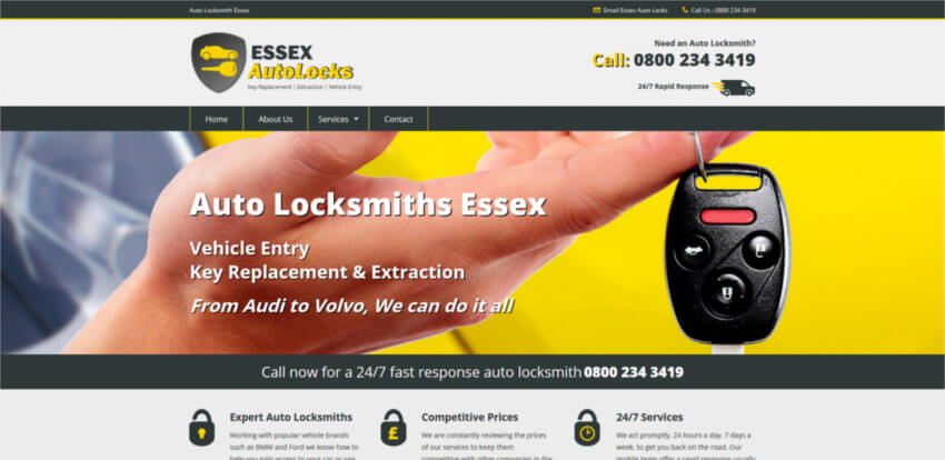 Essex Autolocks Website