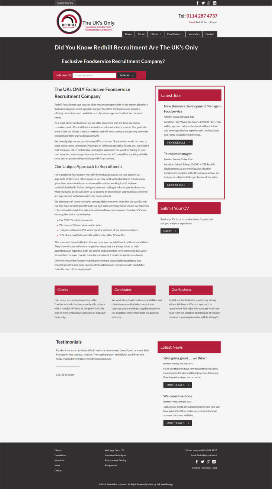 Redhill Recruitment website